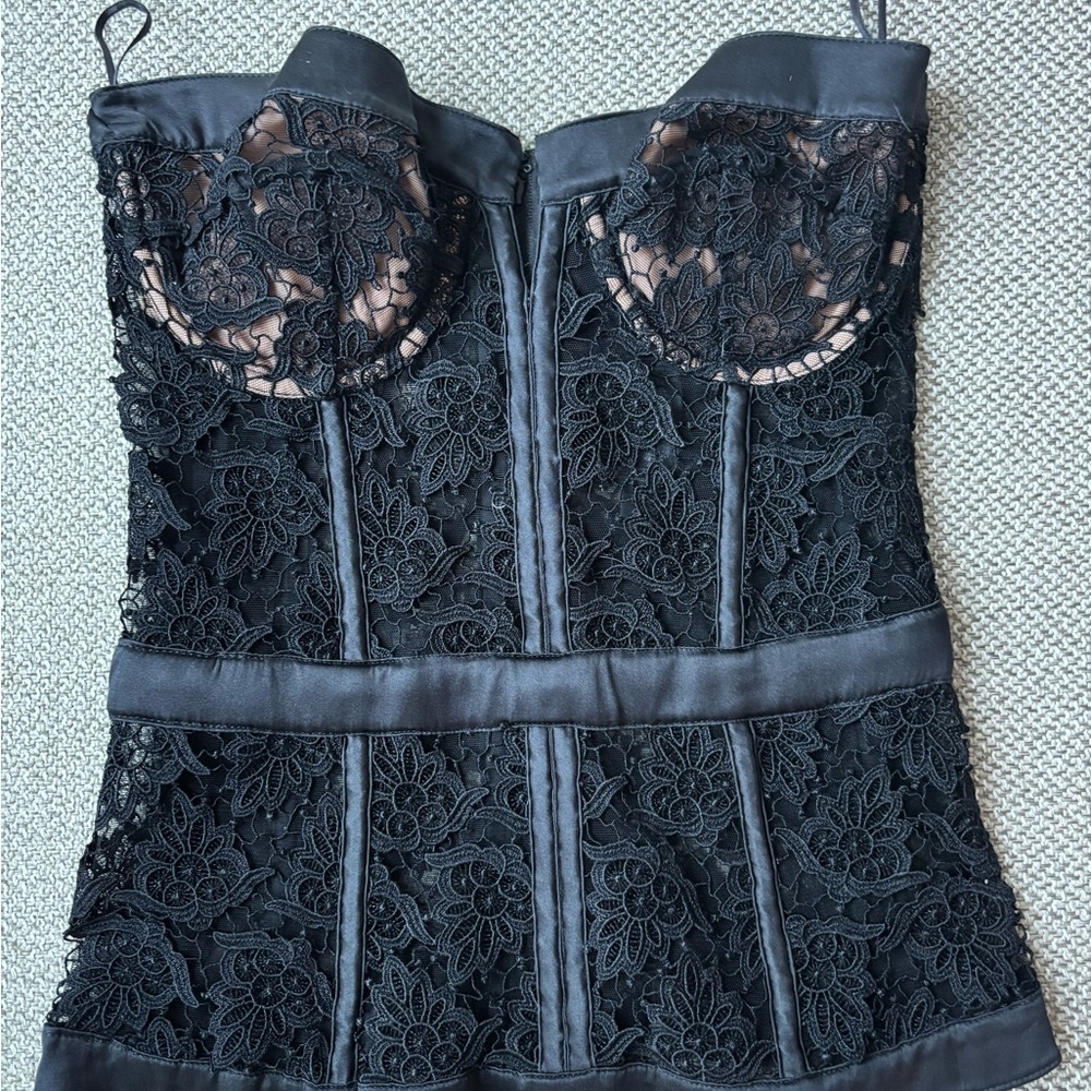 Vintage La Perla Black Lace Top